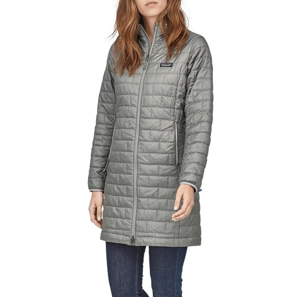 Patagonia Women’s Gray Nano Puff Parka Jacket XS - Picture 1 of 11